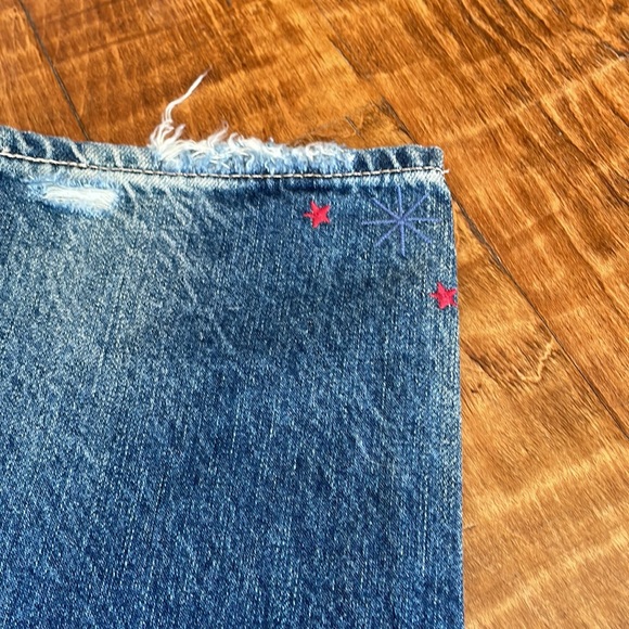 AG Adriano Goldschmied Embroidered Bumble Bee Phoebe Boyfriend High Waist 26 - Picture 8 of 10